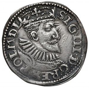 Sigismund III Vasa, Trojak Bydgoszcz 1595 - hooks - narrow head