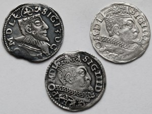 Sigismond III Vasa, Trojaks Poznań 1593-1599 - set (3pcs)