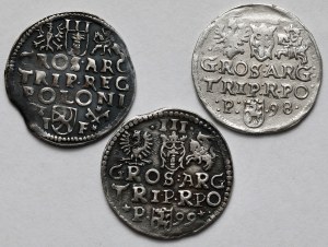 Sigismond III Vasa, Trojaks Poznań 1593-1599 - set (3pcs)