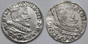 Sigismond III Vasa, Troikas Vilnius 1590 et Wschowa 1599 - set (2pcs)