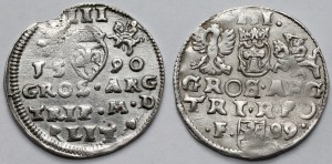 Sigismond III Vasa, Troikas Vilnius 1590 et Wschowa 1599 - set (2pcs)