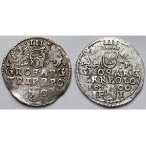 Zygmunt III Waza, Trojak Olkusz 1600 i Poznań 1601 - zestaw (2szt)