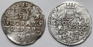 Sigismund III Vasa, Trojak Olkusz 1600 and Poznań 1601 - set (2pcs)