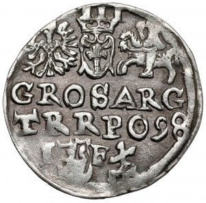 Sigismond III Vasa, Trojak Lublin 1598 - Monogramme de Reysner