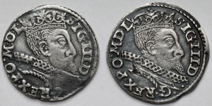 Sigismund III Vasa, Trojaks Poznań 1601 - set (2pcs)