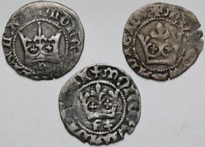 Ladislas II Jagiello, Cracovie demi-pence - set (3pcs)