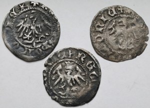 Ladislas II Jagiello, Cracovie demi-pence - set (3pcs)