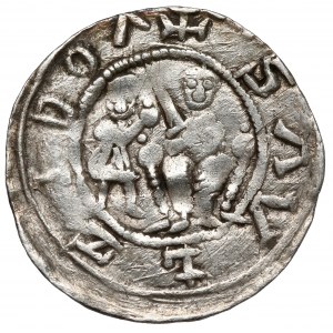 Władysław II Wygnaniec, Denar - Walka z lwem