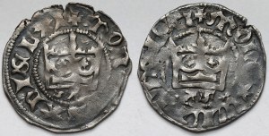 Ladislaus II Jagiello, Half-penny Cracow - SA and AS - set (2pcs)