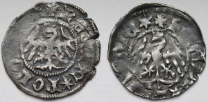 Ladislaus II Jagiello, Half-penny Cracow - SA and AS - set (2pcs)