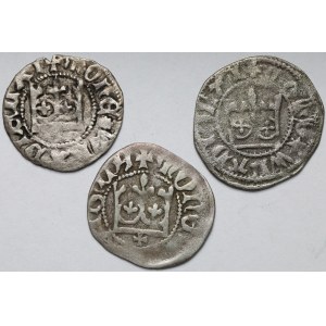 Władysław II Jagiełło, Półgrosze Kraków - zestaw (3szt)