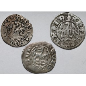 Władysław II Jagiełło, Półgrosze Kraków - zestaw (3szt)