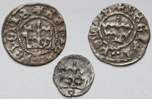 Casimir IV Jagellon et Olbracht, Denier et demi-pence - set (3pcs)