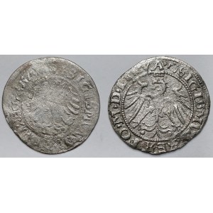 Zygmunt I Stary, Grosz Głogów bez daty i Wilno 1536 - zestaw (2szt)
