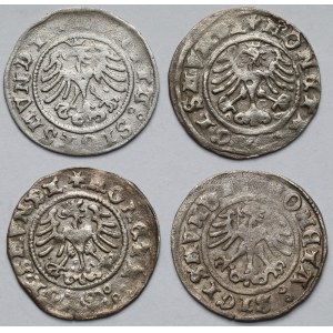 Zygmunt I Stary, Półgrosze Kraków 1507-1510 - zestaw (4szt)