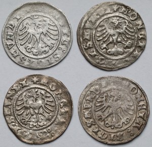 Sigismund I the Old, Half-penny Cracow 1507-1510 - set (4pcs)