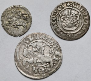 Alexandre Jagellon, demi-penny et denier - set (3pcs)