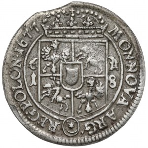 Jan III Sobieski, Ort Bydgoszcz 1677 - inicjały MH
