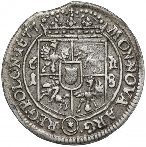 John III Sobieski, Ort Bydgoszcz 1677 - initials MH