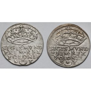Zygmunt I Stary, Grosze Kraków 1546-1547 - zestaw (2szt)