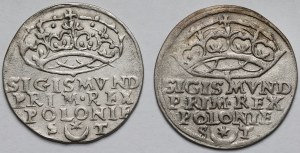 Sigismond Ier le Vieux, Grosze Krakow 1546 et 1547 - set (2pcs)