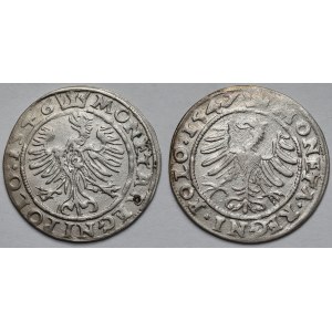 Zygmunt I Stary, Grosze Kraków 1546-1547 - zestaw (2szt)