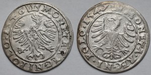 Sigismond Ier le Vieux, Grosze Krakow 1546 et 1547 - set (2pcs)