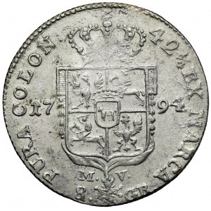 Poniatowski, Dwuzłotówka 1794 MV
