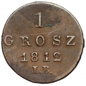 Księstwo Warszawskie, Grosz 1812 IB