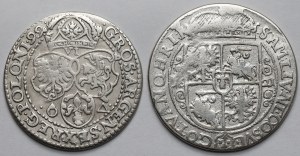 Sigismond III Vasa, Sixpak Malbork 1599 et Ort Bydgoszcz 1621 - set (2pcs)