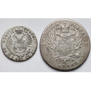 1-5 złotych polskich 1816-1818 IB - zestaw (2szt)