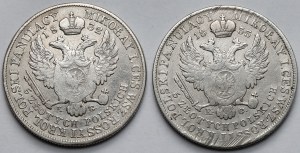 5 Polish zloty 1832 and 1833 KG - set (2pcs)