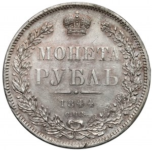 Rosja, Mikołaj I, Rubel 1844 КБ, Petersburg