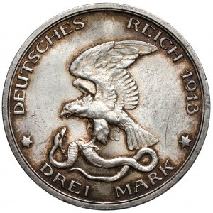 Prusy, 3 marki 1913, Berlin - Bitwa Narodów