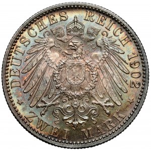 Baden, 2 marki 1902 - 50-lecie panowania
