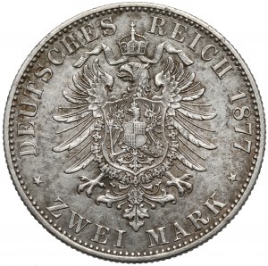 Mecklenburg-Strelitz, 2 marks 1877-A, Berlin