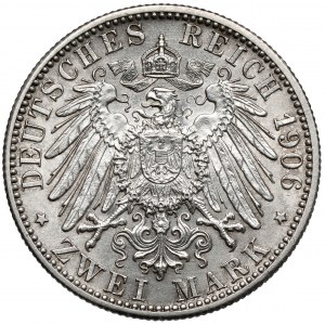 Baden, 2 marques 1906-G - nuptial