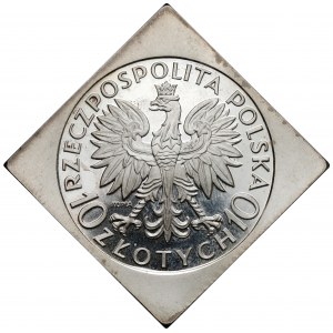 Srebrna kopia próby, Klipa Traugutt 10 złotych 1933 - Parchimowicz, NEFRYT