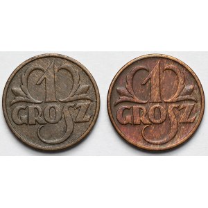 1 grosz 1931-1932 - zestaw (2szt)