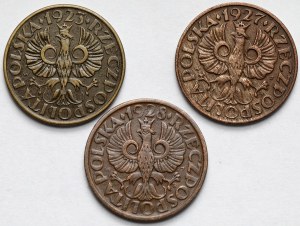 2 pennies 1923-1928 - set (3 pcs)