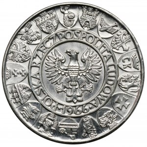 Próba SREBRO 100 złotych 1966 Mieszko... półpostacie
