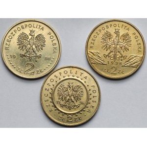 2 złote 1996 - zestaw (3szt)