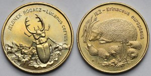 2 or 1996-1997 Hérisson et calao Cerf - set (2pc)