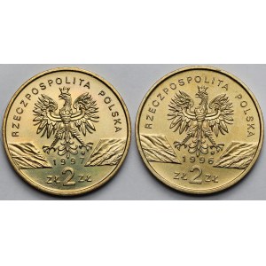 2 złote 1996-1997 Jeż i Jelonek Rogacz - zestaw (2szt)