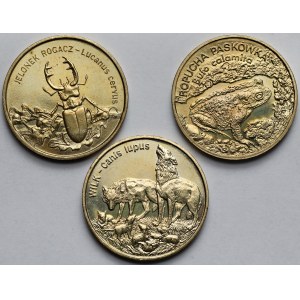 2 złote 1997-1999 - zestaw (3szt)