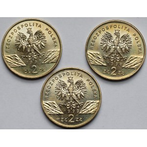 2 złote 1997-1999 - zestaw (3szt)