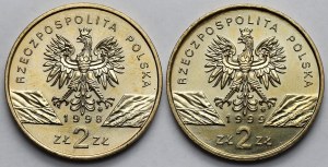 2 or 1998-1999 Sauterelle, crapaud et loup - set (2pc)