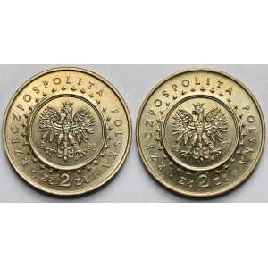 2 złote 1997-1998 Zamek w Pieskowej Skale i Kórniku - zestaw (2szt)