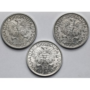 2 złote 1960-1974 - zestaw (3szt)