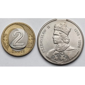 2-100 złotych 1985-2008 - DESTRUKTY MENNICZE - zestaw (2szt)